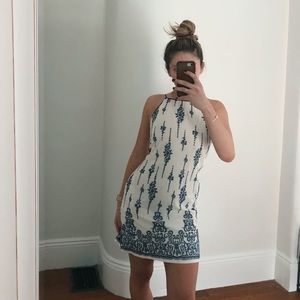 Mini high neck dress